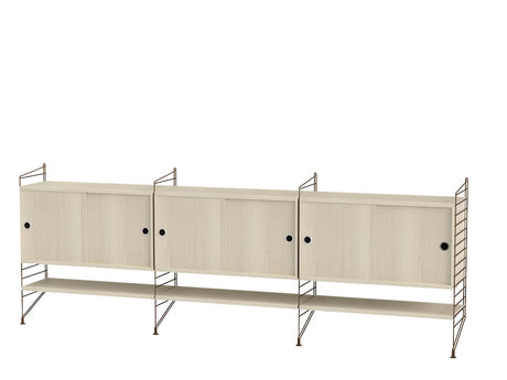 Reol, Living room F fra String - Brun - ask - Jacobsen Plus