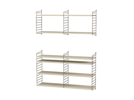 Reol, Living room N fra String - Brun - ask - Jacobsen Plus