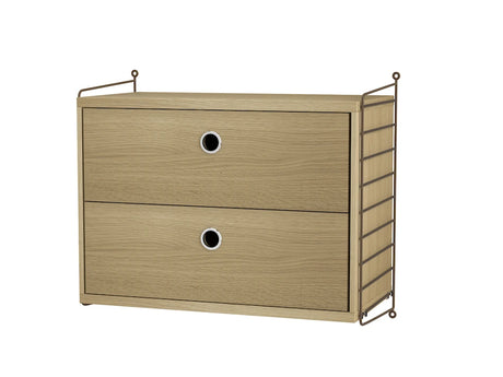 Soveværelse, bundle A fra String - Brun - eg - Jacobsen Plus