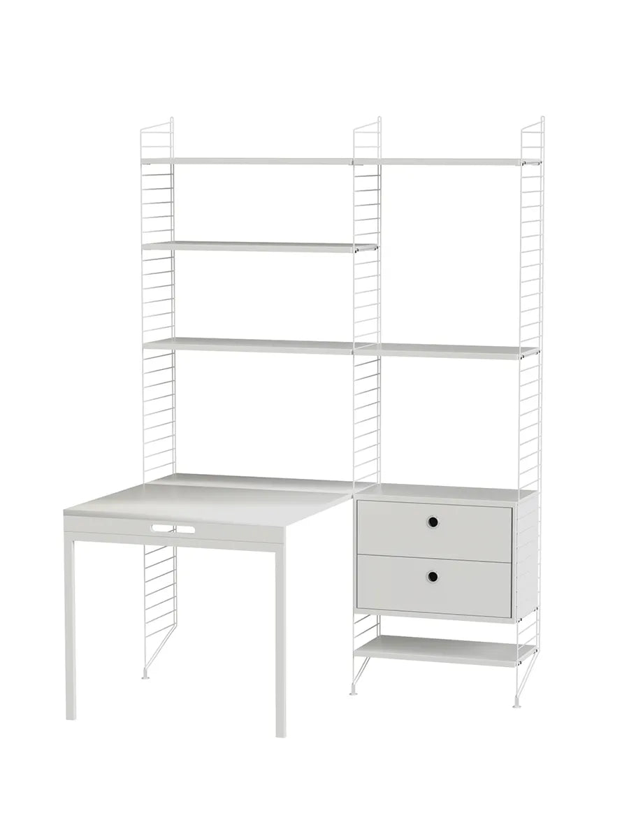 Kontor, bundle E fra String - Hvid - hvid - Jacobsen Plus