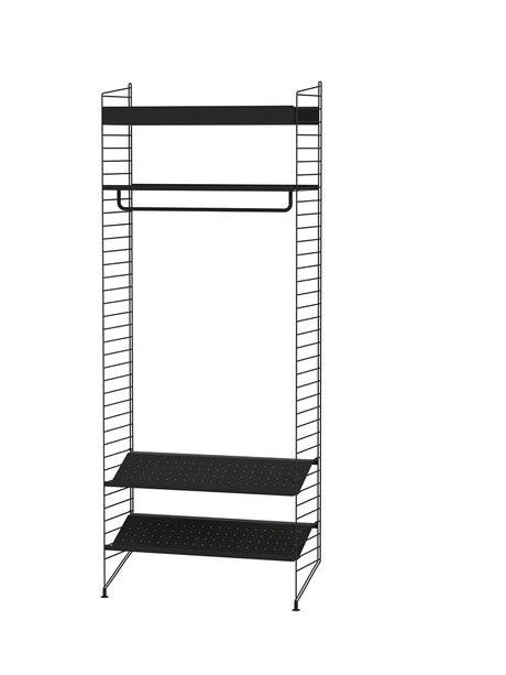 Hallway L, entréreol fra String Furniture - Black - Jacobsen Plus