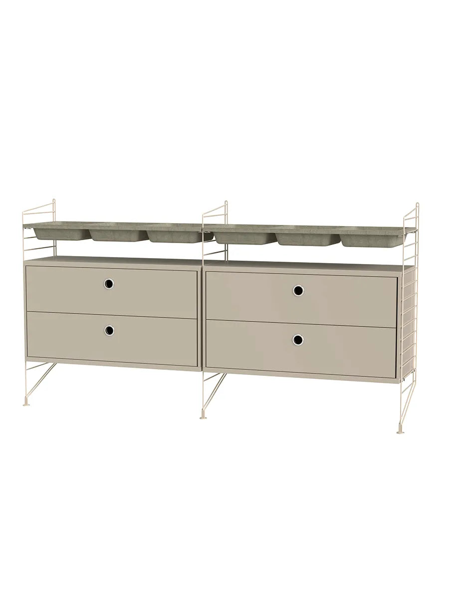 Soveværelse, bundle G fra String - Beige - beige - Jacobsen Plus