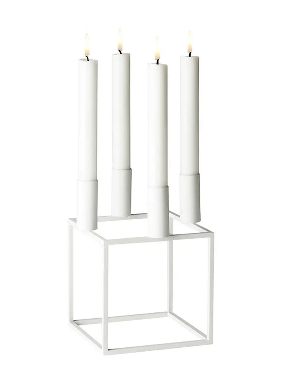 Kubus 4 Lysestage, hvid fra Audo Copenhagen - 1 - Jacobsen Plus