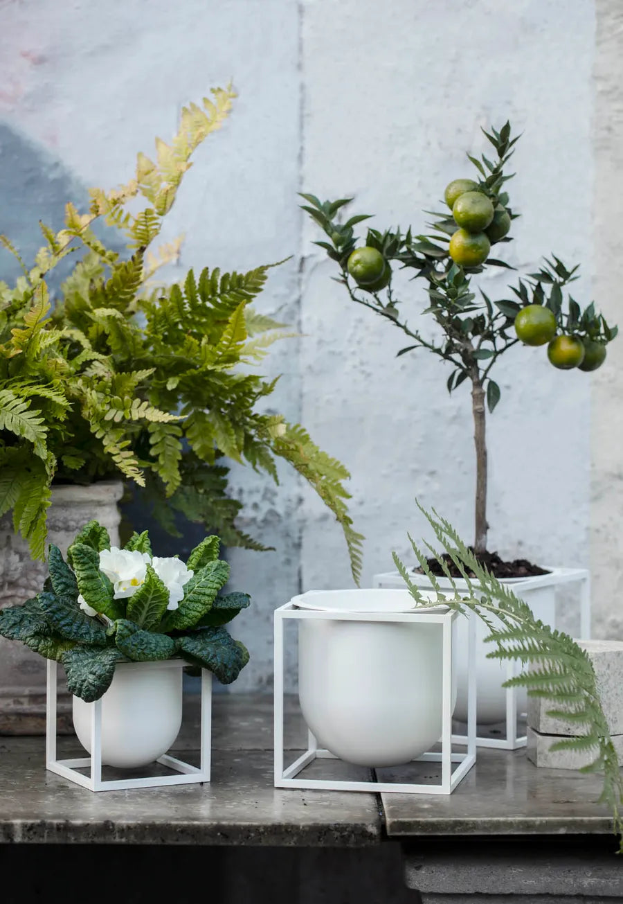 Kubus Flowerpot 14, hvid fra Audo Copenhagen - 3 - Jacobsen Plus