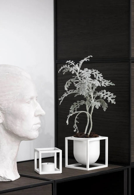 Kubus Flowerpot 10, hvid fra Audo Copenhagen - 2 - Jacobsen Plus