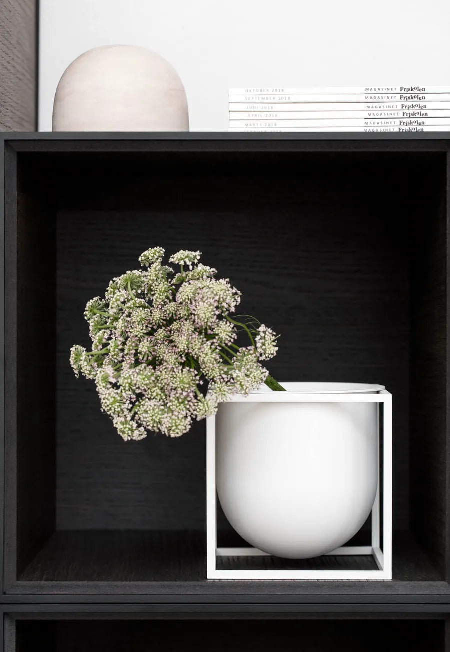Kubus Flowerpot 14, hvid fra Audo Copenhagen - 4 - Jacobsen Plus