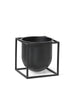 Kubus Flowerpot 14, sort fra Audo Copenhagen