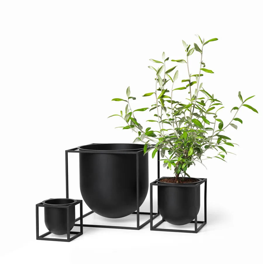 Kubus Flowerpot 10, sort fra Audo Copenhagen - 7 - Jacobsen Plus