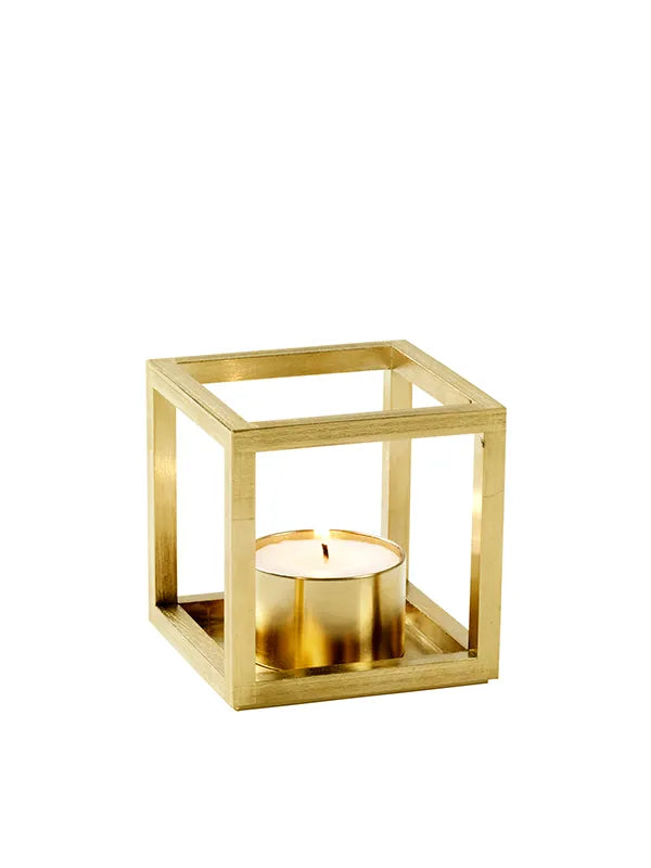 Kubus T Lysestage, guldbelagt fra Audo Copenhagen