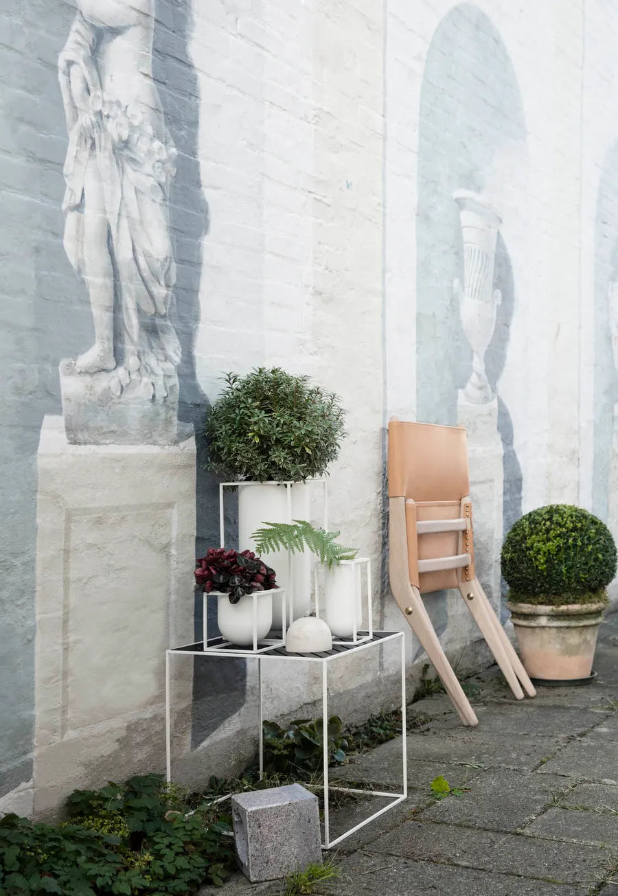 Kubus Flowerpot 23, hvid fra Audo Copenhagen