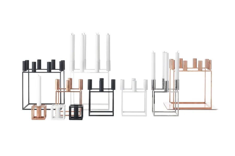 Kubus 1 Lysestage, hvid fra Audo Copenhagen