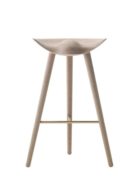 ML42 Barstol 77 cm fra Audo Copenhagen - Eg - messing - Jacobsen Plus