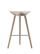 ML42 Barstol 77 cm fra Audo Copenhagen - Eg - stål - Jacobsen Plus