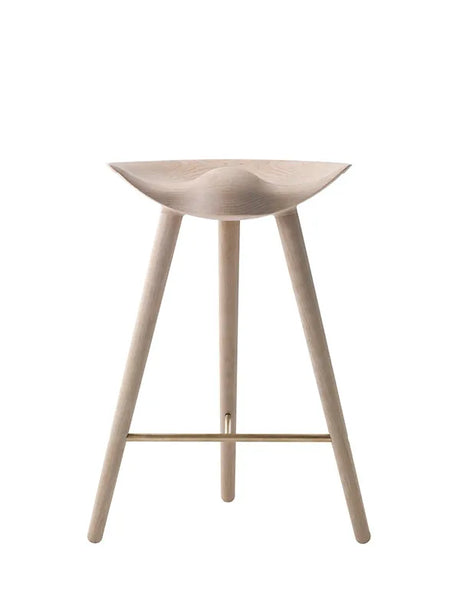 ML42 Barstol 69 cm fra Audo Copenhagen - Eg - messing - Jacobsen Plus