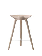 ML42 Barstol 69 cm fra Audo Copenhagen - Eg - stål - Jacobsen Plus