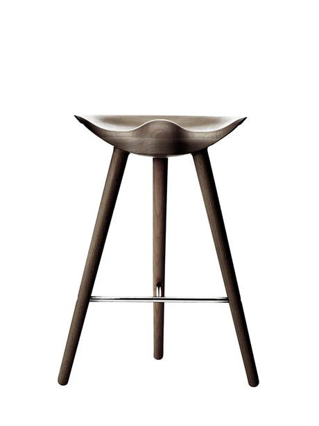 ML42 Barstol 69 cm fra Audo Copenhagen - Brun olieret eg - stål - Jacobsen Plus