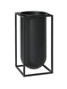 Kubus Vase Lolo, sort fra Audo Copenhagen