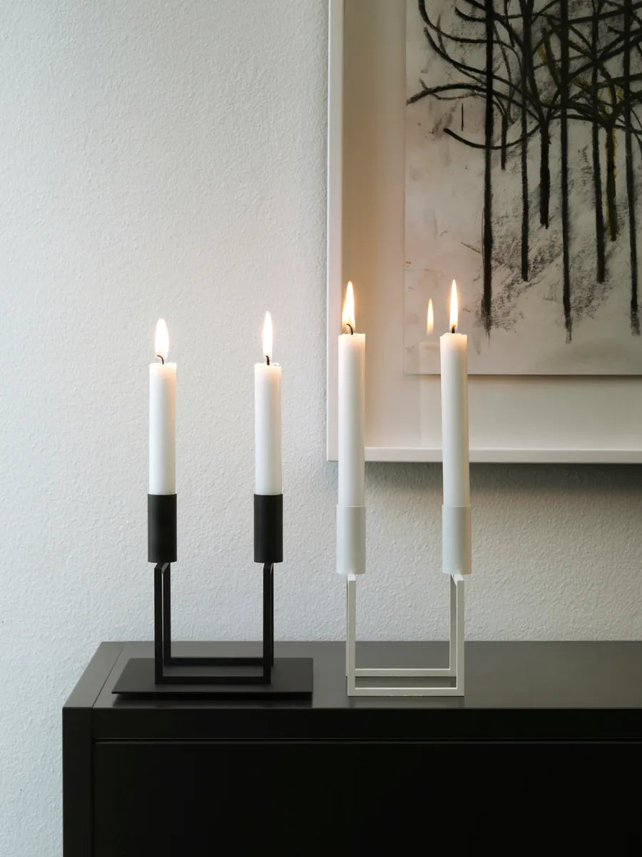 Kubus Line hvid lysestage fra Audo Copenhagen - 3 - Jacobsen Plus