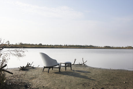 Bund loungestol, valnød, Melange Nap 111 fra Stellar Works - 2 - Jacobsen Plus