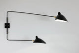 Big Wall Lamp w/2 Rotating Straight Arms af Serge Mouille - 3 - Jacobsen Plus
