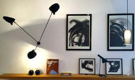 Spider Big Wall Lamp w/3 Fixed Arms af Serge Mouille - 2 - Jacobsen Plus