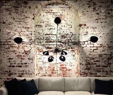 Spider Big Wall Lamp w/7 Fixed Arms af Serge Mouille - 2 - Jacobsen Plus
