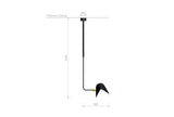 Ceiling Lamp Bookshelves Curved af Serge Mouille - 3 - Jacobsen Plus