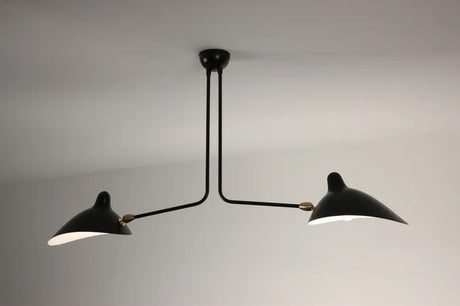Ceiling Lamp w/2 Fixed Arms af Serge Mouille - 2 - Jacobsen Plus