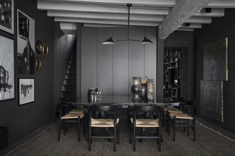 Ceiling Lamp w/2 Fixed Arms af Serge Mouille - 3 - Jacobsen Plus