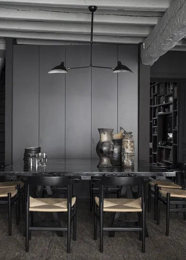 Ceiling Lamp w/2 Fixed Arms af Serge Mouille - 2 - Jacobsen Plus