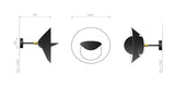 Saturnus Small Wall Lamp af Serge Mouille - 4 - Jacobsen Plus