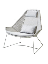 Breeze Highback Stol fra Cane-line - White grey / Light grey, Cane-line Natté - Jacobsen Plus