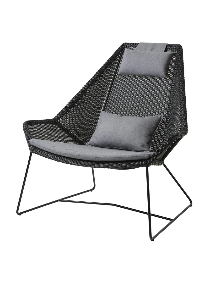 Hyndesæt til Breeze Highback Stol fra Cane-line - Grey, Cane-line Natté - Jacobsen Plus