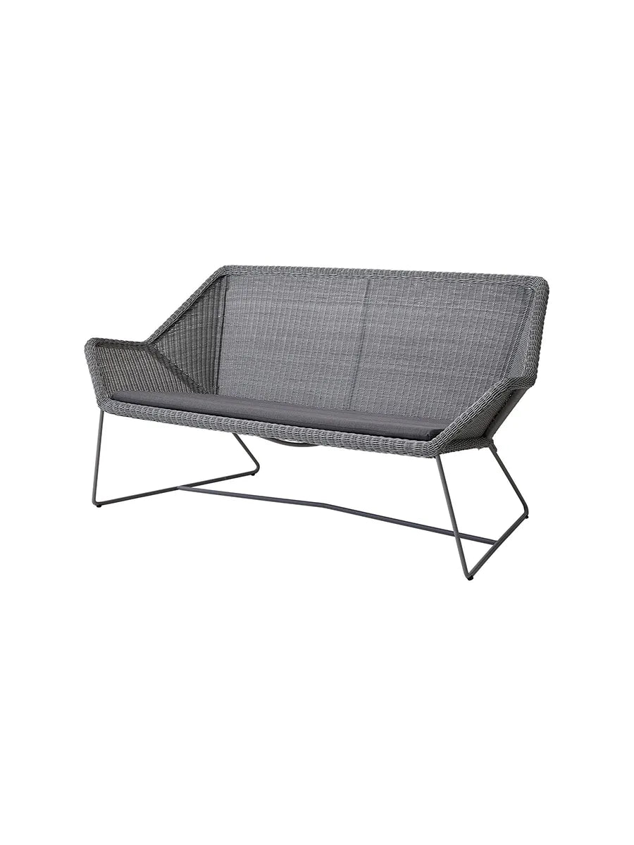 Breeze 2-pers. Loungesofa fra Cane-line - Light grey / Grey, Cane-line Natté - Jacobsen Plus