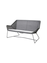 Breeze 2-pers. Loungesofa fra Cane-line - Light grey / White, Cane-line Natté - Jacobsen Plus