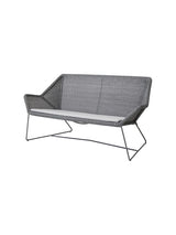 Breeze 2-pers. Loungesofa fra Cane-line - Light grey / Light grey, Cane-line Natté - Jacobsen Plus