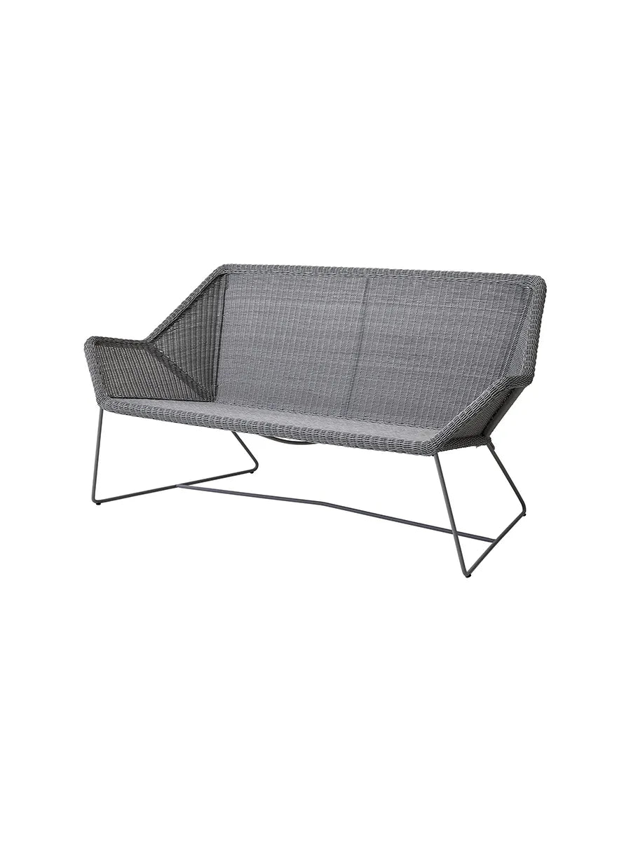 Breeze 2-pers. Loungesofa fra Cane-line - Light grey / Ingen hynde - Jacobsen Plus