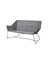 Breeze 2-pers. Loungesofa fra Cane-line - Light grey / Ingen hynde - Jacobsen Plus