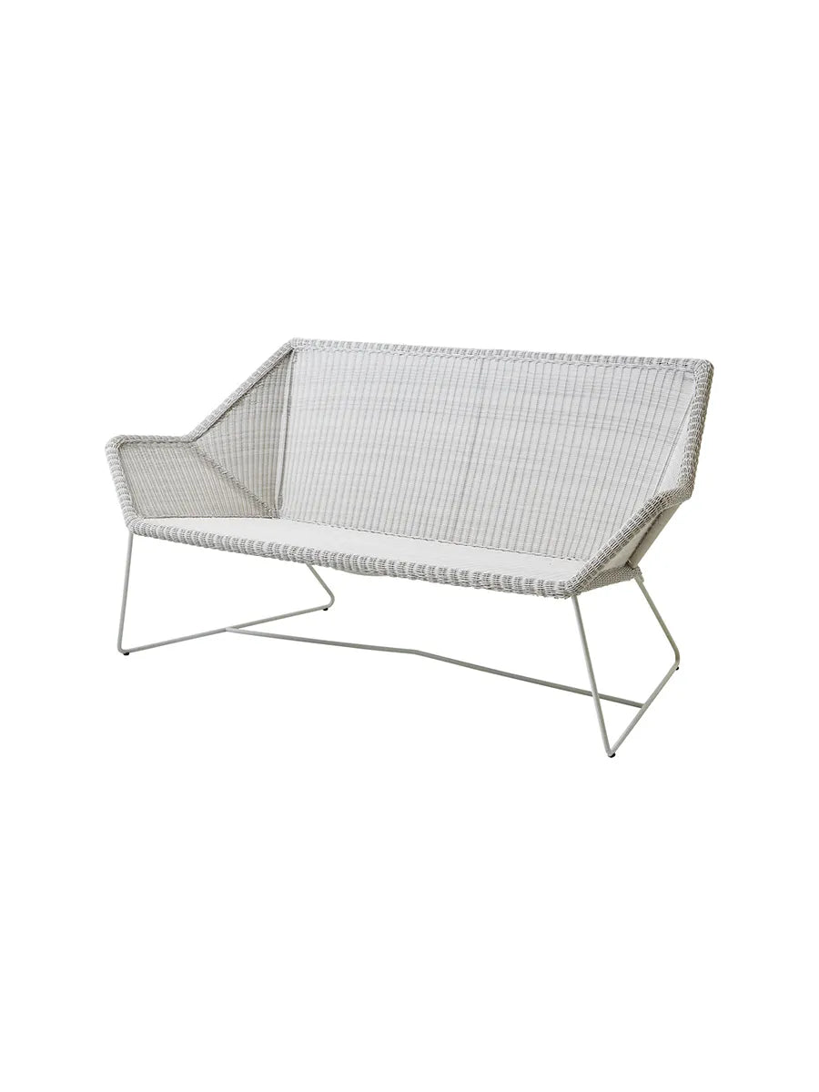 Breeze 2-pers. Loungesofa fra Cane-line - White grey / Ingen hynde - Jacobsen Plus