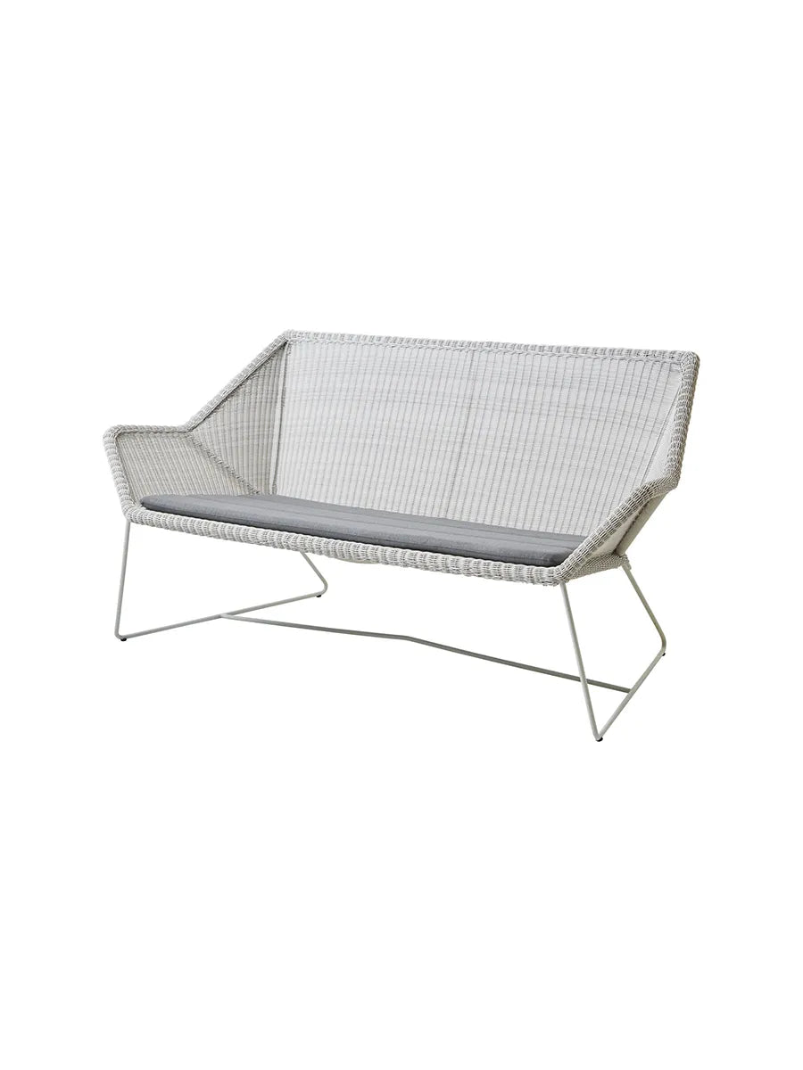 Breeze 2-pers. Loungesofa fra Cane-line - White grey / Grey, Cane-line Natté - Jacobsen Plus