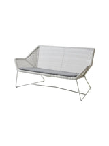 Breeze 2-pers. Loungesofa fra Cane-line - White grey / Grey, Cane-line Natté - Jacobsen Plus