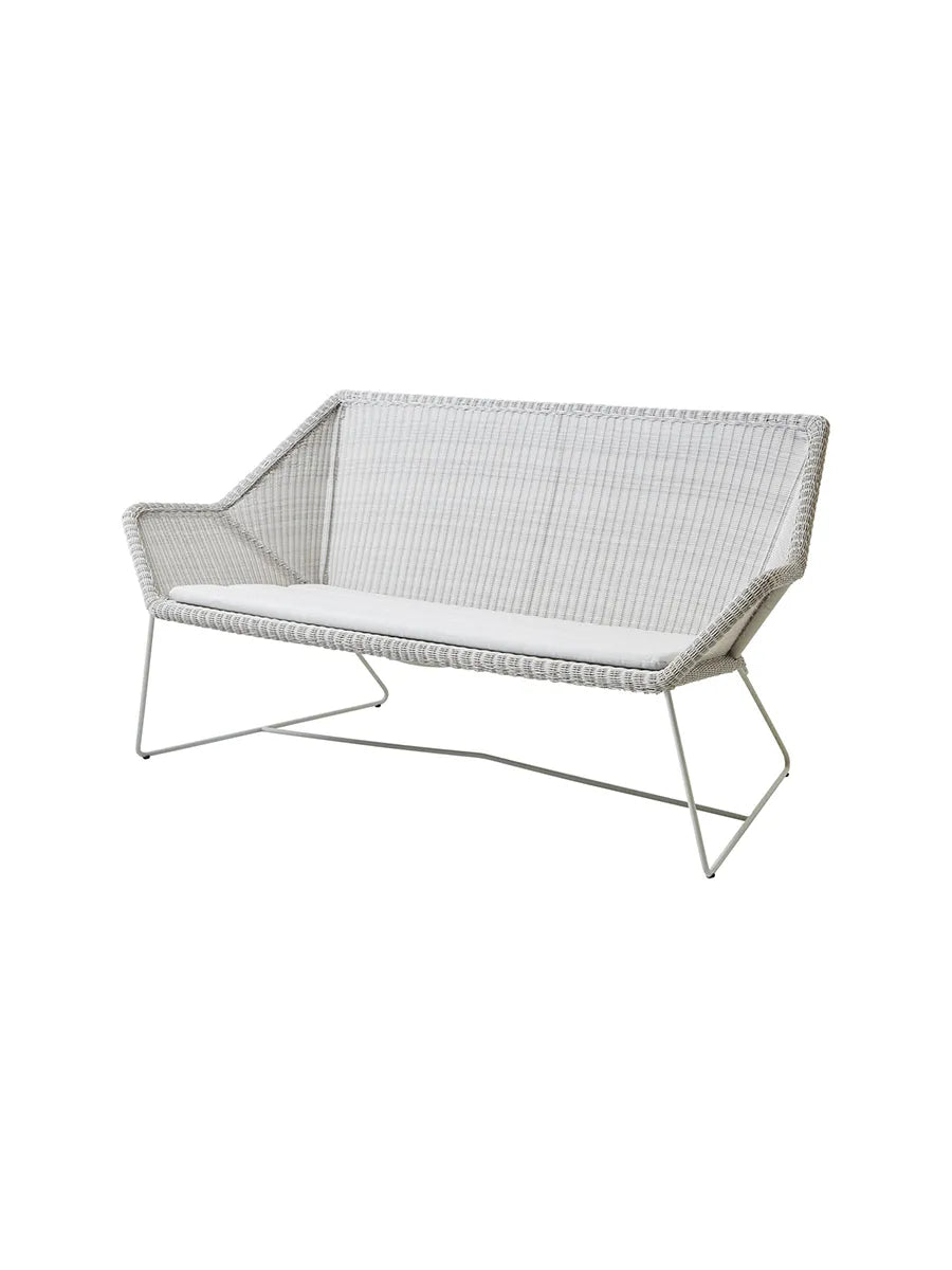 Breeze 2-pers. Loungesofa fra Cane-line - White grey / White, Cane-line Natté - Jacobsen Plus