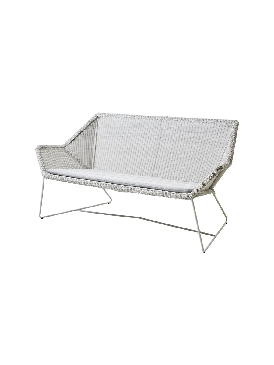 Breeze 2-pers. Loungesofa fra Cane-line - White grey / Light grey, Cane-line Natté - Jacobsen Plus