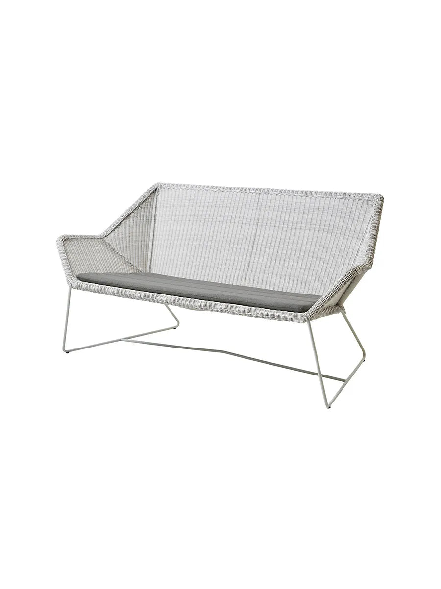 Breeze 2-pers. Loungesofa fra Cane-line - White grey / Taupe, Cane-line Natté - Jacobsen Plus