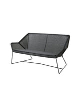 Breeze 2-pers. Loungesofa fra Cane-line - Black / Black, Cane-line Natté - Jacobsen Plus