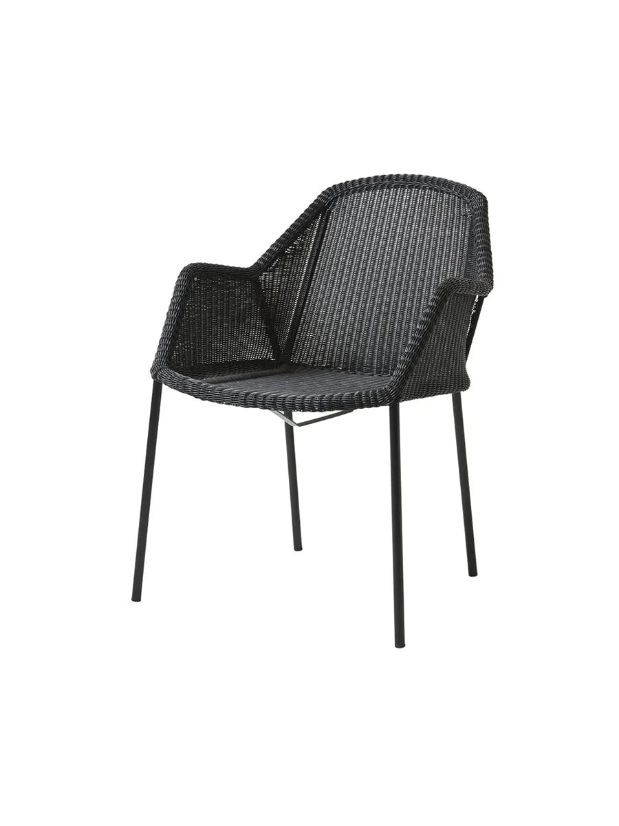 Breeze Havestol m. Armlæn, stabelbar fra Cane-line