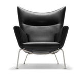 CH445 Wing Chair af Hans J. Wegner - Læder: Thor 301 - Jacobsen Plus