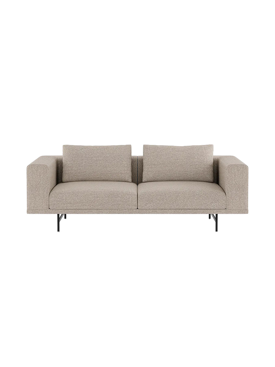 Vipp - Loft 2-Personers Sofa - Chestnut - Sort pulverlakeret stel - Jacobsen Plus