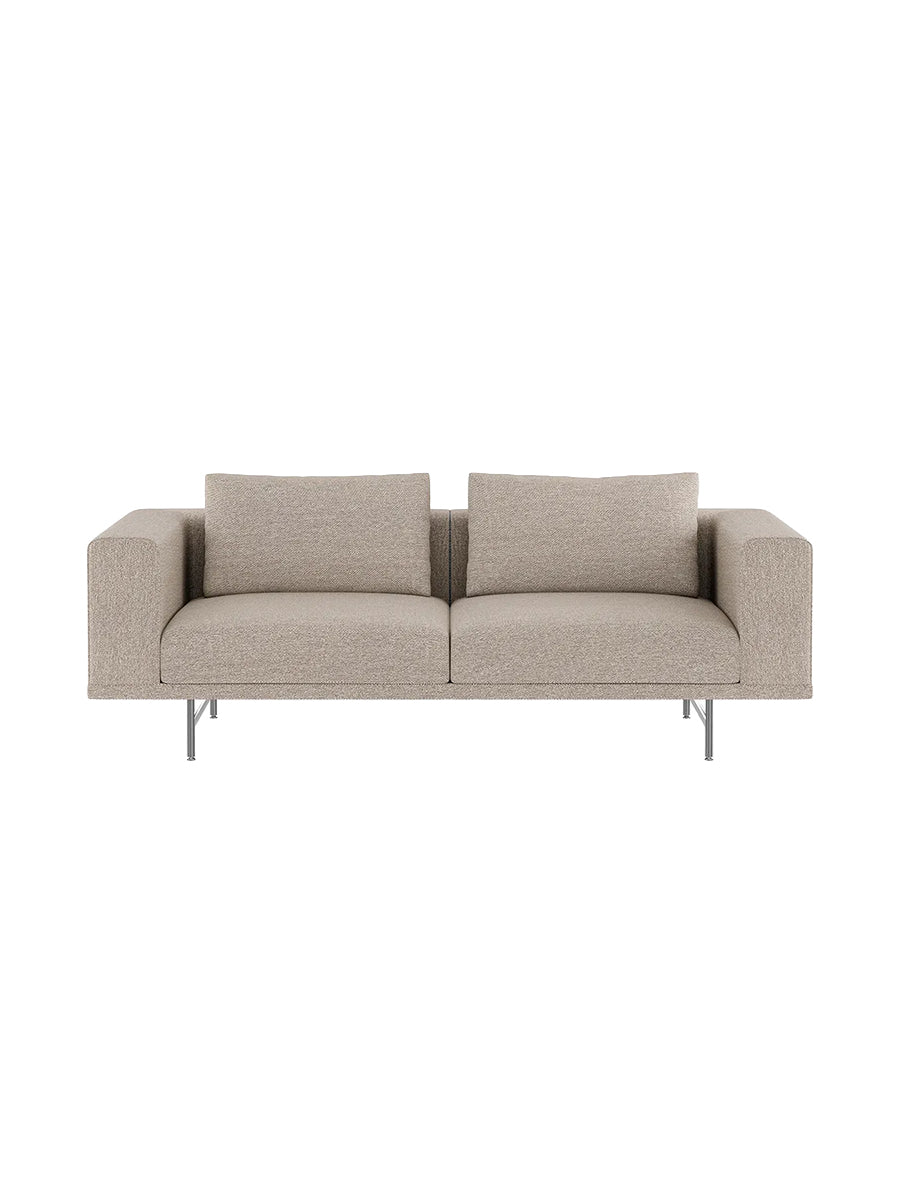 Vipp - Loft 2-Personers Sofa - Chestnut - Rustfrit stål stel - Jacobsen Plus