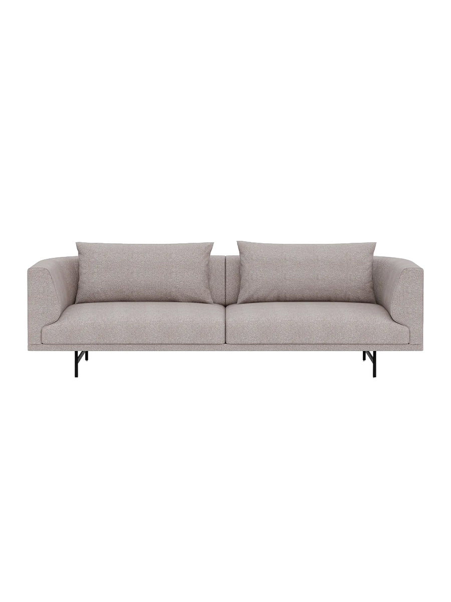 Vipp - Chimney 3-Personers Sofa - Chestnut - Sort pulverlakeret stel - Jacobsen Plus